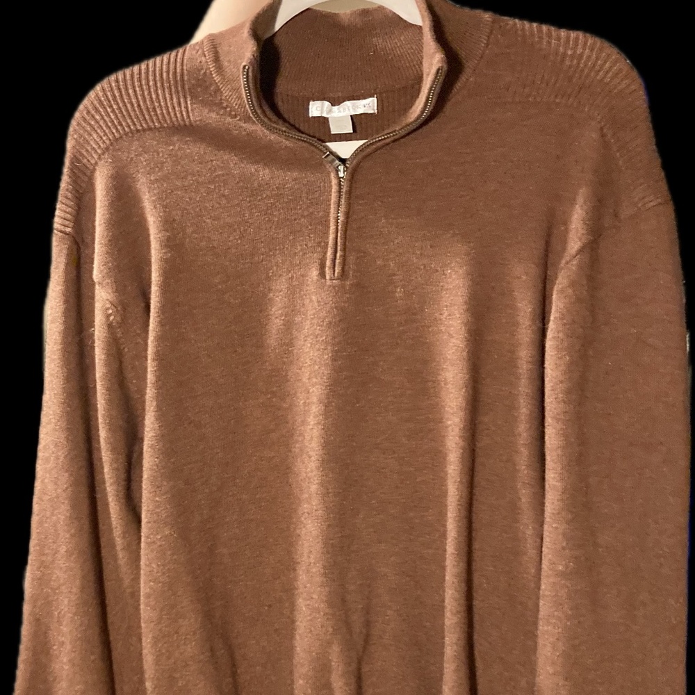 Mens Chocolate Brown Cutter and Buck Medium Sweater